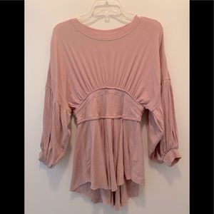 NWOT Free People smoky pink top